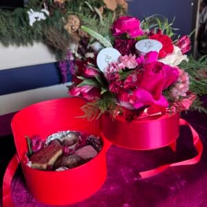 Gift Box Flowers + Chocolates